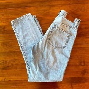 Madewell Perfect Vintage Jean - 100% COTTON Light wash tapered leg demon